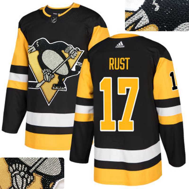 Penguins #17 Bryan Rust Black Glittery Edition Adidas Jersey,We sell and wholesale Penguins #17 Bryan Rust Black Glittery Edition Adidas Jersey on line form chian!